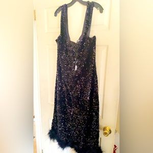 Black dress with sequins